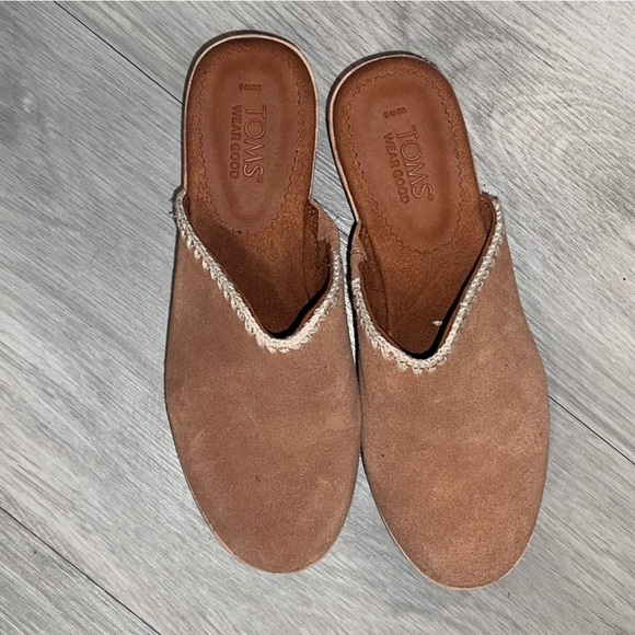 NEW Tom’s Addison Clog heels brown sugar size 5 - Picture 5 of 7